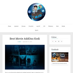 Best Movie AddOns Kodi 2016