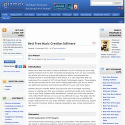 Best Free Music Creation Software