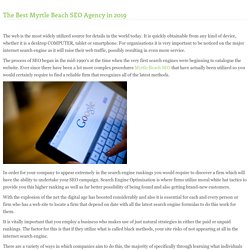 The Best Myrtle Beach SEO Agency in 2019