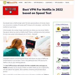 Best VPN For Netflix