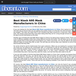 Best Niosh N95 Mask Manufacturers in China