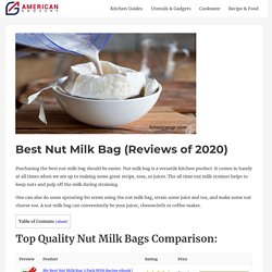 Nut milk bag
