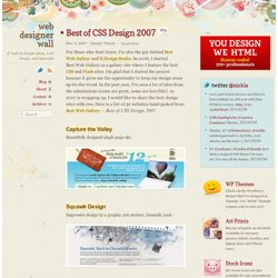Best of CSS Design 2007