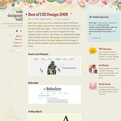 Best of CSS Design 2009
