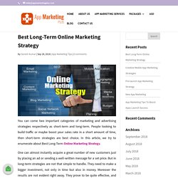 Best Long-Term Online Marketing Strategy