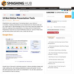 10 Best Online Presentation Tools