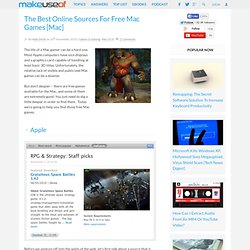 The Best Online Sources For Free Mac Games [Mac]