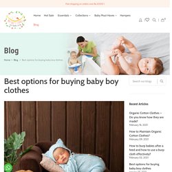 Best options for buying baby boy clothes