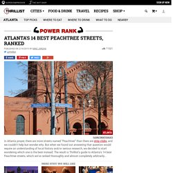 Best Peachtree Streets in Atlanta