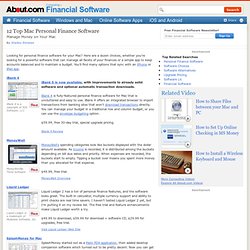 personal budget software for mac