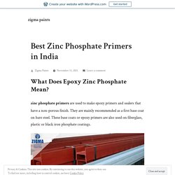 Best Zinc Phosphate Primers in India