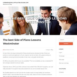 The best Side of Piano Lessons Westminster