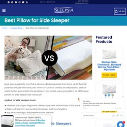 Best Pillow for Side Sleeper