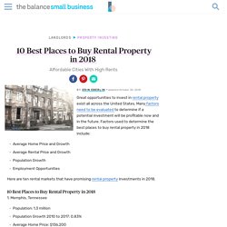 Best Places to Buy Rental Property in 2018