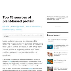 15 best plant-based protein foods