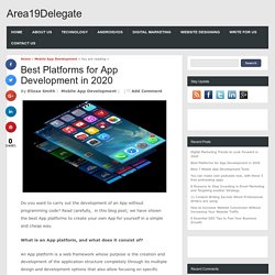 Best Platforms for App Development in 2020