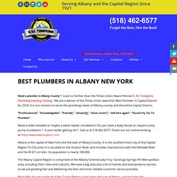 One Of The Best Plumbers In Albany New York