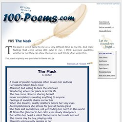 100 Best Poems on Life - The Mask by Wolfgirl