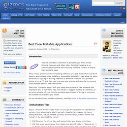 Best Free Portable Applications