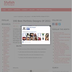 100 Best Portfolio Designs Of 2011