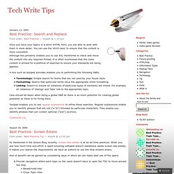 Best Practice « Tech Write Tips