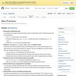Best Practices · angular/angular.js Wiki