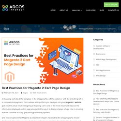 Best Practices for Magento 2 Cart Page Design