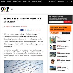 15 Best CSS Practices to Make Your Life Easier