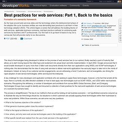 Best practices for Web services: Part 1, Back to the basics