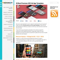 20 Best Premium iOS Full App Templates