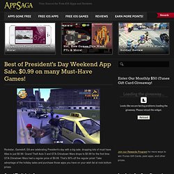 Best of President’s Day Weekend App Sale. $0.99 on many Must-Have Games!