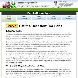 How to Get the Best Price on a New Car - Step by Step Instructions