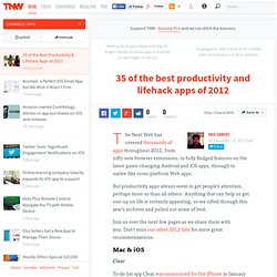 35 of the Best Productivity & Lifehack Apps of 2012