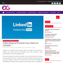 5 Best Ways to Promote Your Event on LinkedIn