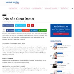 Best Qualities of a Great Doctor