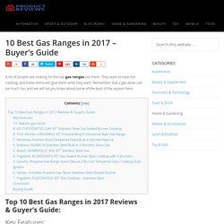 Top 5 Best Gas Ranges In 2017 - Buyer's Guide - 5productreviews