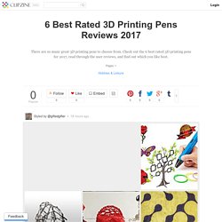 6 Best Rated 3D Printing Pens Reviews 2017