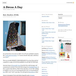 A Dress A Day: Best. Readers. EVER.