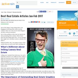 Best Real Estate Articles Jan-Feb 2017