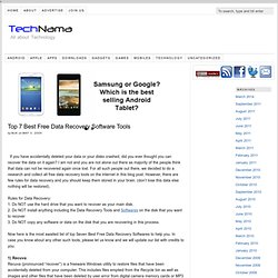 Top 7 Best Free Data Recovery Software Tools - Pentadactyl