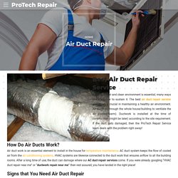 Best Air Duct Repair Service
