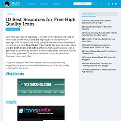 10 Best Resources for Free High Quality Icons