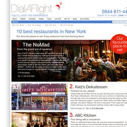 10 best restaurants in New York