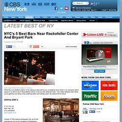 NYC’s 5 Best Bars Near Rockefeller Center And Bryant Park