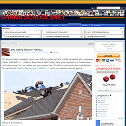 Best Roofing Service in Mobile AL ​