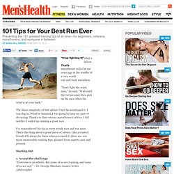 Men's health 101 Best Running Tips