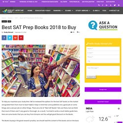 Best SAT Prep Books 2018 to Buy