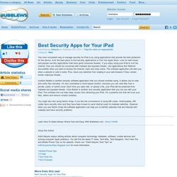 Best Security Apps for Your iPad
