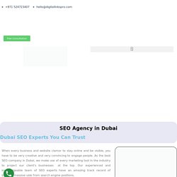 Top SEO Agency in Dubai