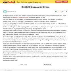 Best SEO Company in Canada